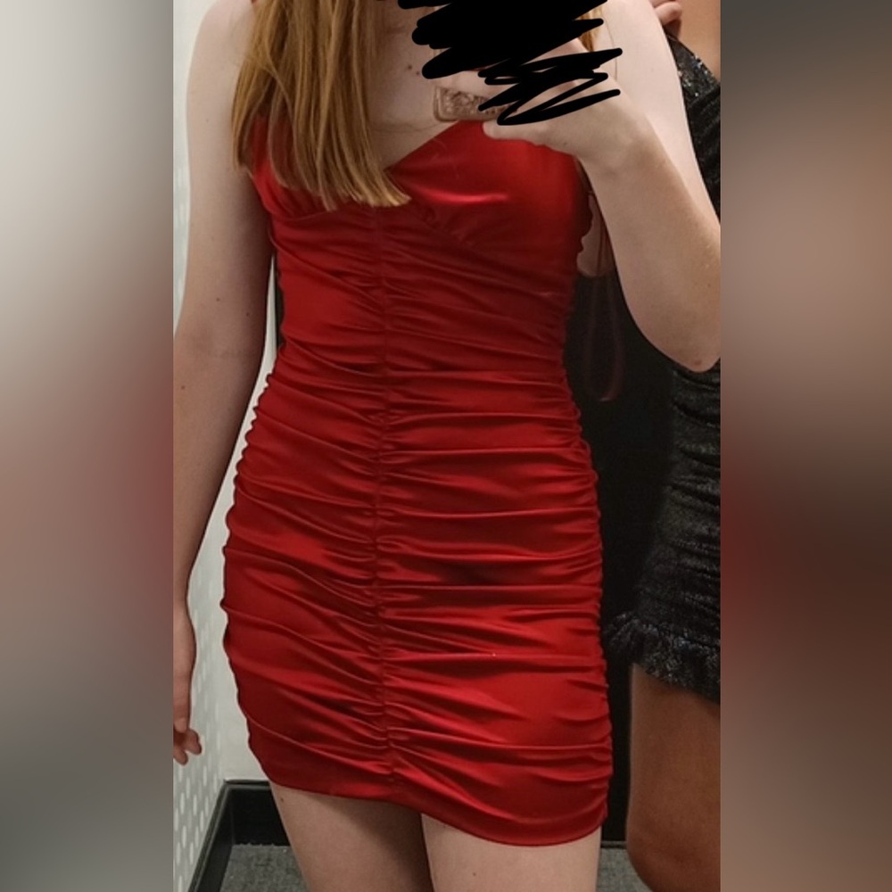 Red homecoming dress
